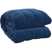 vidaXL Couverture lestée Bleu 155x220 cm 11 kg Tissu
