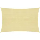 vidaXL Voile d'ombrage 160 g/m² Beige 4x5 m PEHD