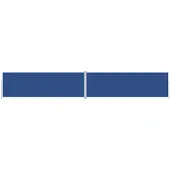 vidaXL Store latéral extensible bleu 200x1200 cm