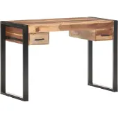 vidaXL Bureau 110x50x76 cm bois massif