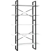 vidaXL Bibliothèque à 5 niveaux Blanc 100x30x175 cm Bois de pin