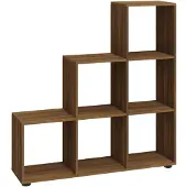 vidaXL Bibliothèque escalier Chêne marron 107 cm Bois d'ingénierie