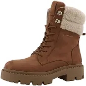 Tom Tailor Bottines à lacets cognac