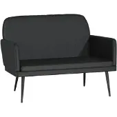 vidaXL Banc Noir 107x80x81 cm Similicuir