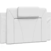 vidaXL Coussin de tête de lit "Viana" blanc 80 cm similicuir