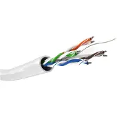 Goobay 94220 CAT 6 câble réseau, U/UTP, blanc, 305 m - CCA mélange de cuivre pour applications SOHO, AWG 23/1 (solid), PVC