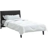 vidaXL : Couverture de lit, 200 x 155 x 4 cm, sans polyester, blanche, respirante