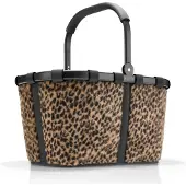 Reisenthel Panier à provisions marron noir pour femme - Carrybag L Leo Fake Fur 357543