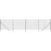 vidaXL Clôture grillagée Anthracite 1,4x10 m Acier galvanisé