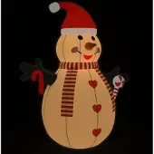 vidaXL Schneemann mit LEDs 300 cm aufblasbar
