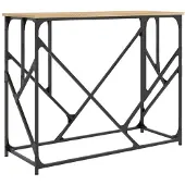 vidaXL Table console chêne sonoma 100x40x80 cm bois d'ingénierie
