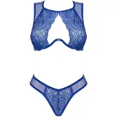 Obsessive Giselia Set Ensemble Lingerie 2 Pieces Bleu M/L