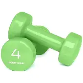 Bodytone Dv4 4kg Pvc Coated Dumbbell 2 Units Vert 4 kg