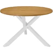vidaXL Table de salle à manger blanche 120x75 cm MDF