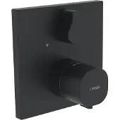 Hansa Set de finition thermostatique bain/douche, pour corps d'encastrement Bluebox noir mat