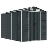vidaXL Abri de jardin anthracite 191x300x198 cm Acier galvanisé
