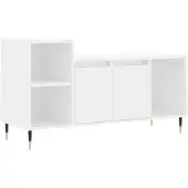 vidaXL Armoire TV blanche 100x35x55 cm Bois composite