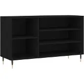 vidaXL Armoire à chaussures Noir 102x36x60 cm Bois d'ingénierie