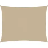vidaXL Voile de parasol tissu oxford rectangulaire 2x3,5 m beige