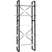 vidaXL Bibliothèque à 5 niveaux Blanc 80x30x175 cm Bois de pin