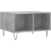 vidaXL Table basse gris béton 60x50x36,5 cm Bois composite