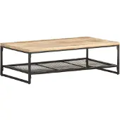 vidaXL Table basse 110x60x35 cm manguier massif