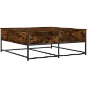 vidaXL Table basse chêne fumé 100x99x40 cm bois composite
