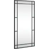 vidaXL Miroir mural noir 40x80 cm rectangulaire fer