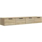 vidaXL Armoires murales 2pcs Chêne sonoma 68x30x20cm Bois d'ingénierie