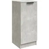 vidaXL Sideboard gris béton 30x30x70 cm Bois composite