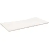 vidaXL Plateau de bureau blanc 110x60x2,5 cm pin massif