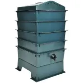 vidaXL Lombricomposteur 4 plateaux 42 x 42 x 60 cm