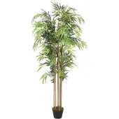 vidaXL Bambou artificiel 730 feuilles 120 cm vert