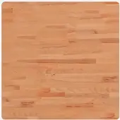 vidaXL Dessus de table 70x70x4 cm carré bois massif de hêtre