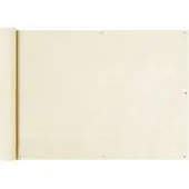 vidaXL Écran De Balcon Crème 75x600 Cm Pehd