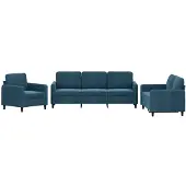 vidaXL 3201943, Bleu, Mousse, Métal, Polyester, Polywood, Textile, 198 cm, 77 cm, 80 cm