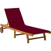 vidaXL Bain de soleil avec support acacia massif