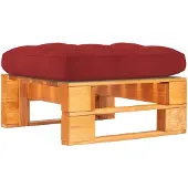 vidaXL Pouf palette de jardin marron miel bois de pin imprégné