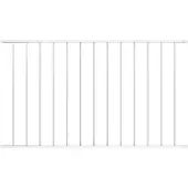 vidaXL Panneau de clôture Acier laqué époxy 1,7 x 0,75 m Blanc