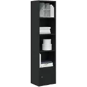vidaXL Bibliothèque chêne noir 31x24x127 cm bois d'ingénierie