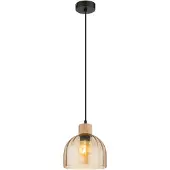 Globo Lampe suspendue Swanson noir Ø 20cm