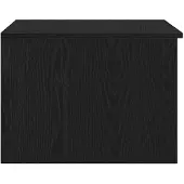 vidaXL Table basse noire imitation chêne 50 x 50 x 36 cm Bois composite