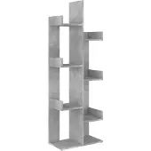 vidaXL Bibliothèque Gris béton 48x25,5x140 cm Bois d’ingénierie