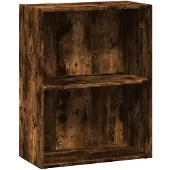 vidaXL Bibliothèque chêne fumé 60x30x77 cm bois d'ingénierie