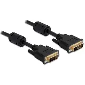 DeLOCK Dvi — Dvi (3 m), Câble vidéo, Noir