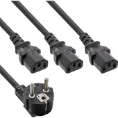 InLine Câble d'alimentation en Y (5 m, CEE 7/7)