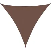 vidaXL Voile de parasol tissu oxford triangulaire 5x5x5 m marron