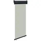 vidaXL Marquise latérale de balcon 65x250 cm Gris