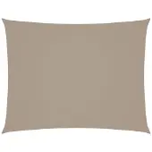 vidaXL Voile de parasol tissu oxford rectangulaire 3x4,5 m taupe