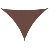 vidaXL Voile de parasol tissu oxford triangulaire 5x5x6 m marron